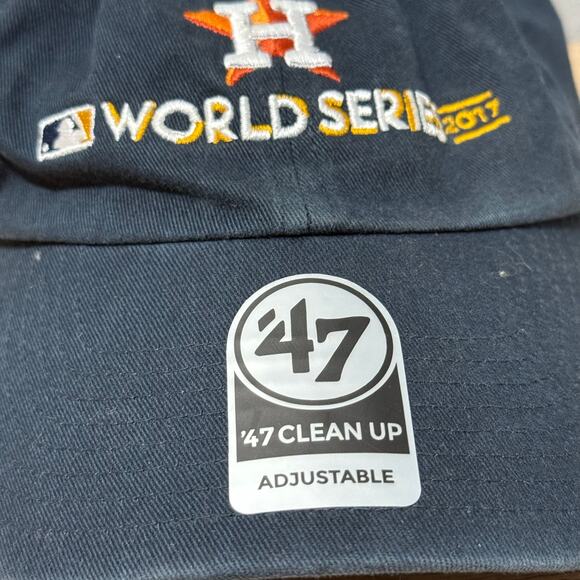 Houston Astros Hat Cap Mens Blue Strap Back  Baseball '47 World Series 2017 - Picture 4 of 6